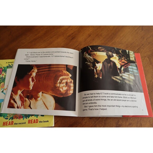 E.T. The Extra-Terrestrial + Alice in Wonderland SEE HEAR & READ Book & Record - Picture 7 of 12